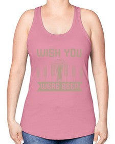wish you were beerr 1785# - beer -Racerback Tank