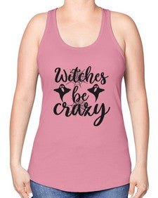 witches be crazy 9# - witch -Racerback Tank