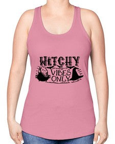 witchy vibes only 3# - witch -Racerback Tank