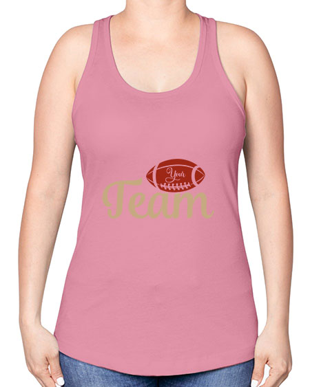 your team 2271# - softball -Racerback Tank