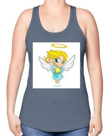 Angel 7# - cartoon general -Racerback Tank