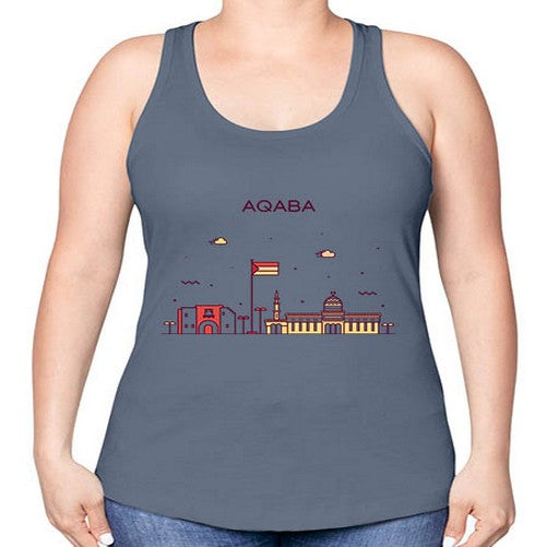 Aqaba 339# - cities -Racerback Tank