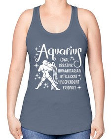 Aquarius 68# - aquarius -Racerback Tank