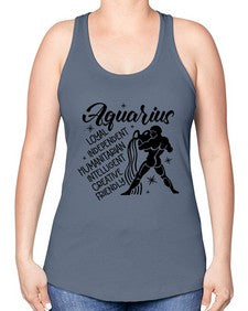 Aquarius 72# - aquarius -Racerback Tank