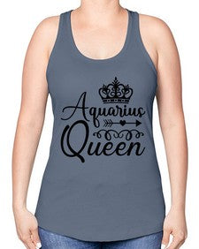 Aquarius queen 74# - aquarius -Racerback Tank