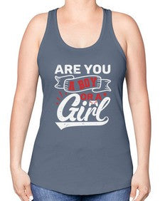 Are you a boy or a girl 2# - video games -Racerback Tank