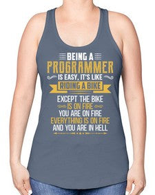 Being a Programmer 3# - computer -Racerback Tank