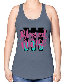 Blessed Nurse Style Style 629# - nurse -Racerback Tank
