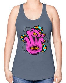 Bored high five 23# - cartoon general -Racerback Tank