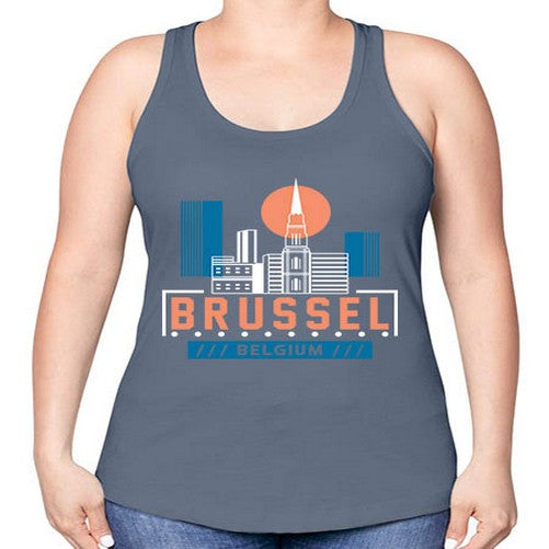 Brussel 504# - cities -Racerback Tank