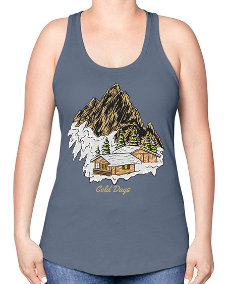 Cold Days 26# - nature -Racerback Tank