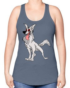 dog 109# - dogs -Racerback Tank