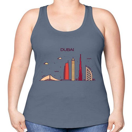 Dubai 688# - cities -Racerback Tank