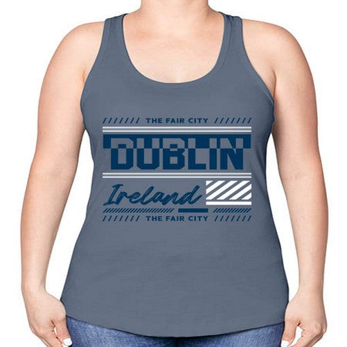 Dublin 693# - cities -Racerback Tank