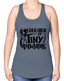 Educator Of Tiny Humans Style 744# - teacher -Racerback Tank