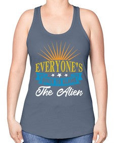 Everyones quick to blame the alien 54# - ufo -Racerback Tank