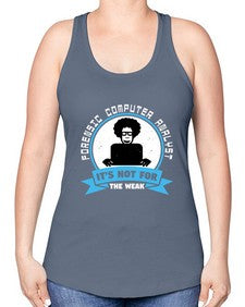 Forensic computer analyst 46# - computer -Racerback Tank