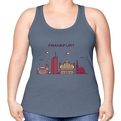 Frankfurt 745# - cities -Racerback Tank