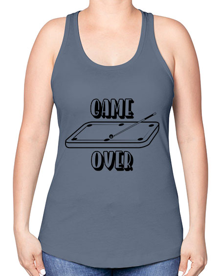 Game over 1218# - billards -Racerback Tank