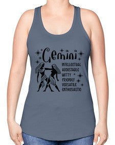Gemini 217# - gemini -Racerback Tank
