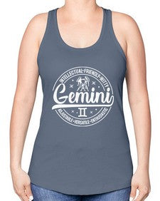 Gemini 226# - gemini -Racerback Tank