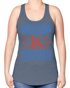 Genuine and Trusted Hospital Volunteer Style 2# - volunteer -Racerback Tank