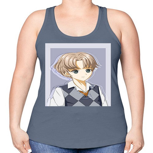 Handsome and cool boy with uniform 34# - anime -Racerback Tank