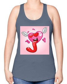 Heart 139# - cartoon general -Racerback Tank