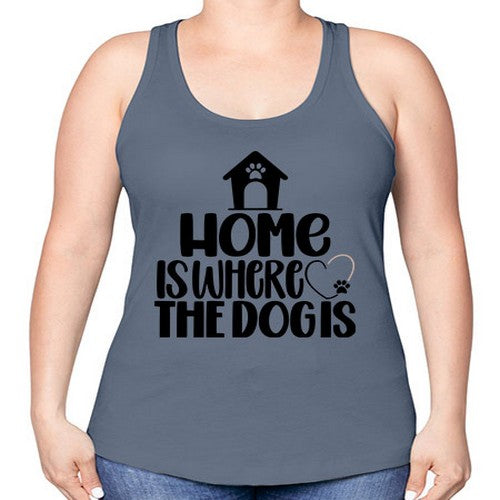Home Is Where The Dogis Style 20# - dogs -Racerback Tank