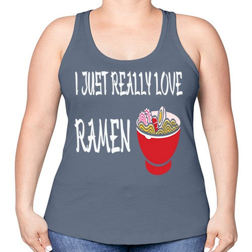 I Just Love Ramen Japanese Anime 238# - anime -Racerback Tank