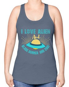 I love alien and blade runner 18# - ufo -Racerback Tank