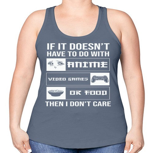 If It NotAnime Game Or Anime 246# - anime -Racerback Tank