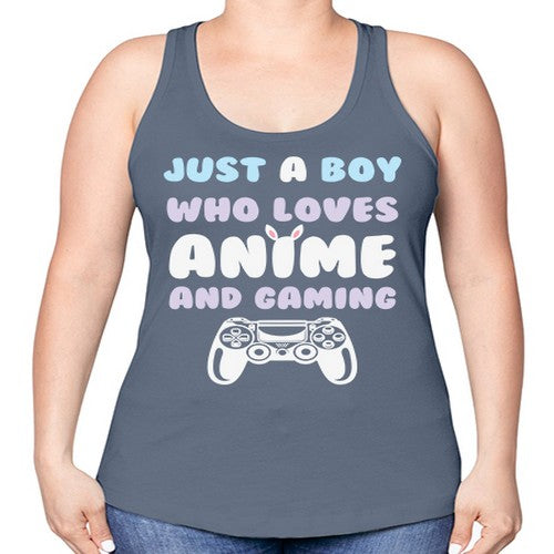 Just A Boy Who Loves 261# - anime -Racerback Tank