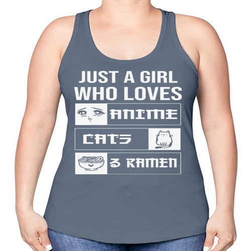 Just A Girl Who Loves 263# - anime -Racerback Tank