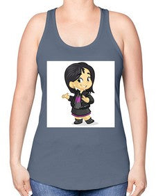 Kid 147# - cartoon general -Racerback Tank