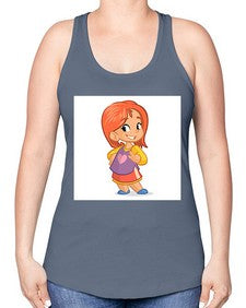 Kid 153# - cartoon general -Racerback Tank