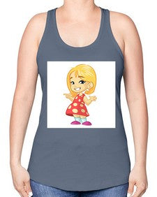 Kid 154# - cartoon general -Racerback Tank