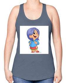 Kid 155# - cartoon general -Racerback Tank