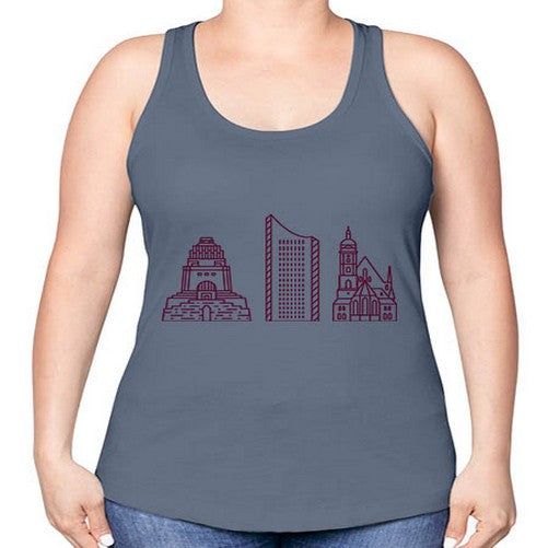 Leipzig 1127# - cities -Racerback Tank