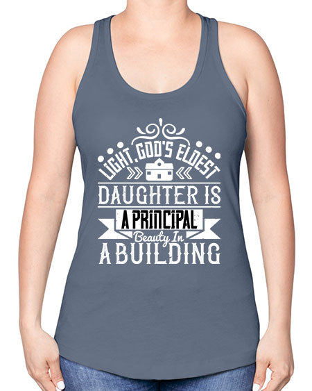 Light Gods eldest daughter is a principal beauty in a building Style 274# - architect -Racerback Tank
