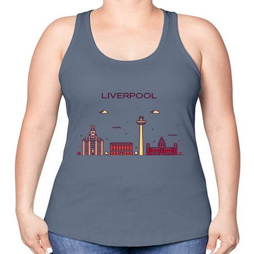 Liverpool 1153# - cities -Racerback Tank