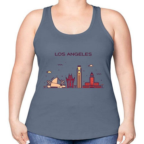 LosAngeles 1166# - cities -Racerback Tank