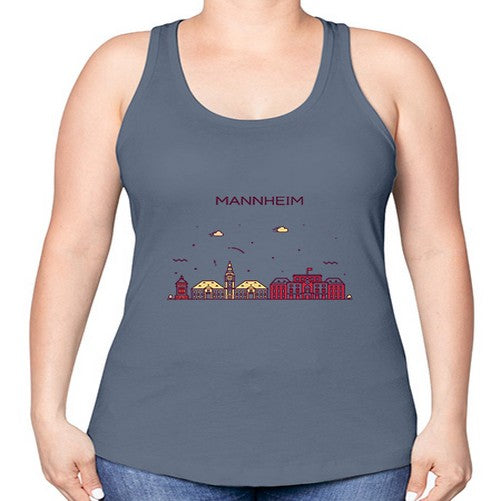 Mannheim 1237# - cities -Racerback Tank