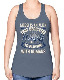 Messi is alien that dedicates himself 33# - ufo -Racerback Tank
