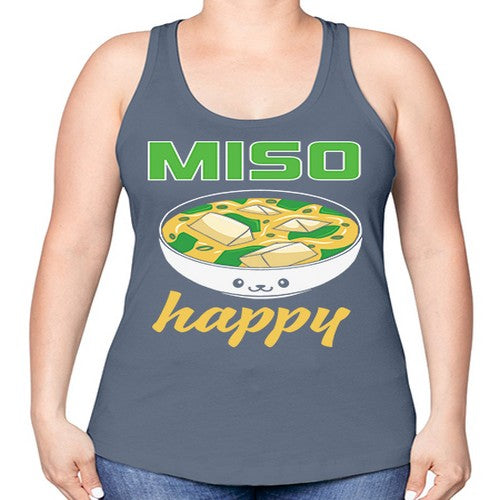 Miso Anime Japanese Food Lover 268# - anime -Racerback Tank