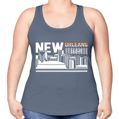 New Orleans 1465# - cities -Racerback Tank