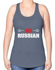 No Russian 37# - video games -Racerback Tank