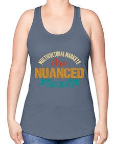 Nulticultural markets are nuanced but not alien 36# - ufo -Racerback Tank