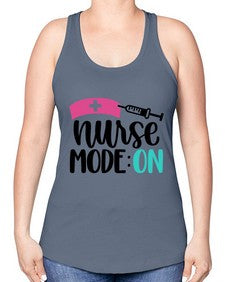 Nurse Mode ON Style Style 1181# - nurse -Racerback Tank