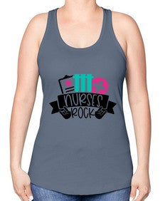 Nurses Rock Style Style 1253# - nurse -Racerback Tank